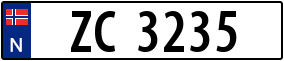 Trailer License Plate